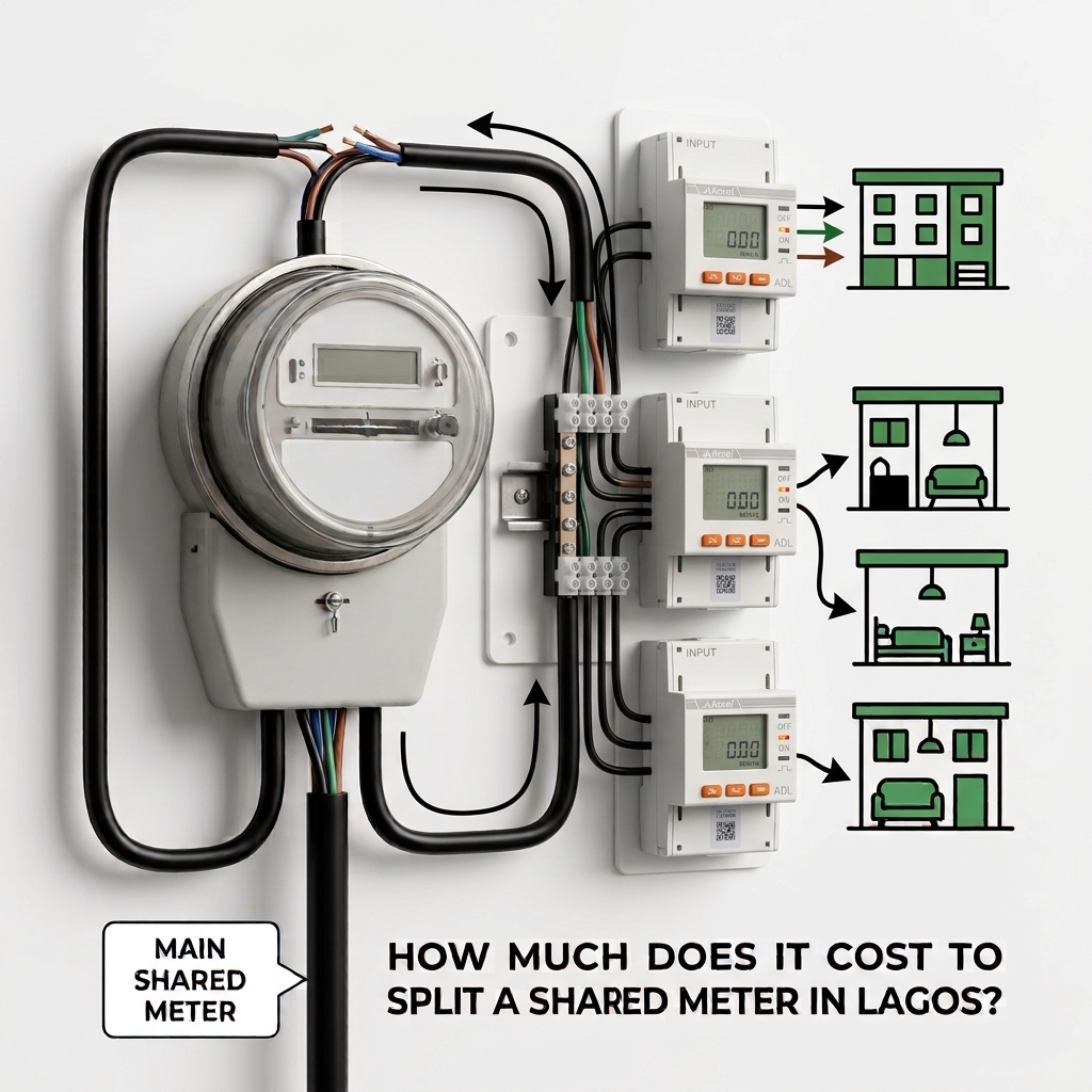 image of  power splitters connected to a main meter